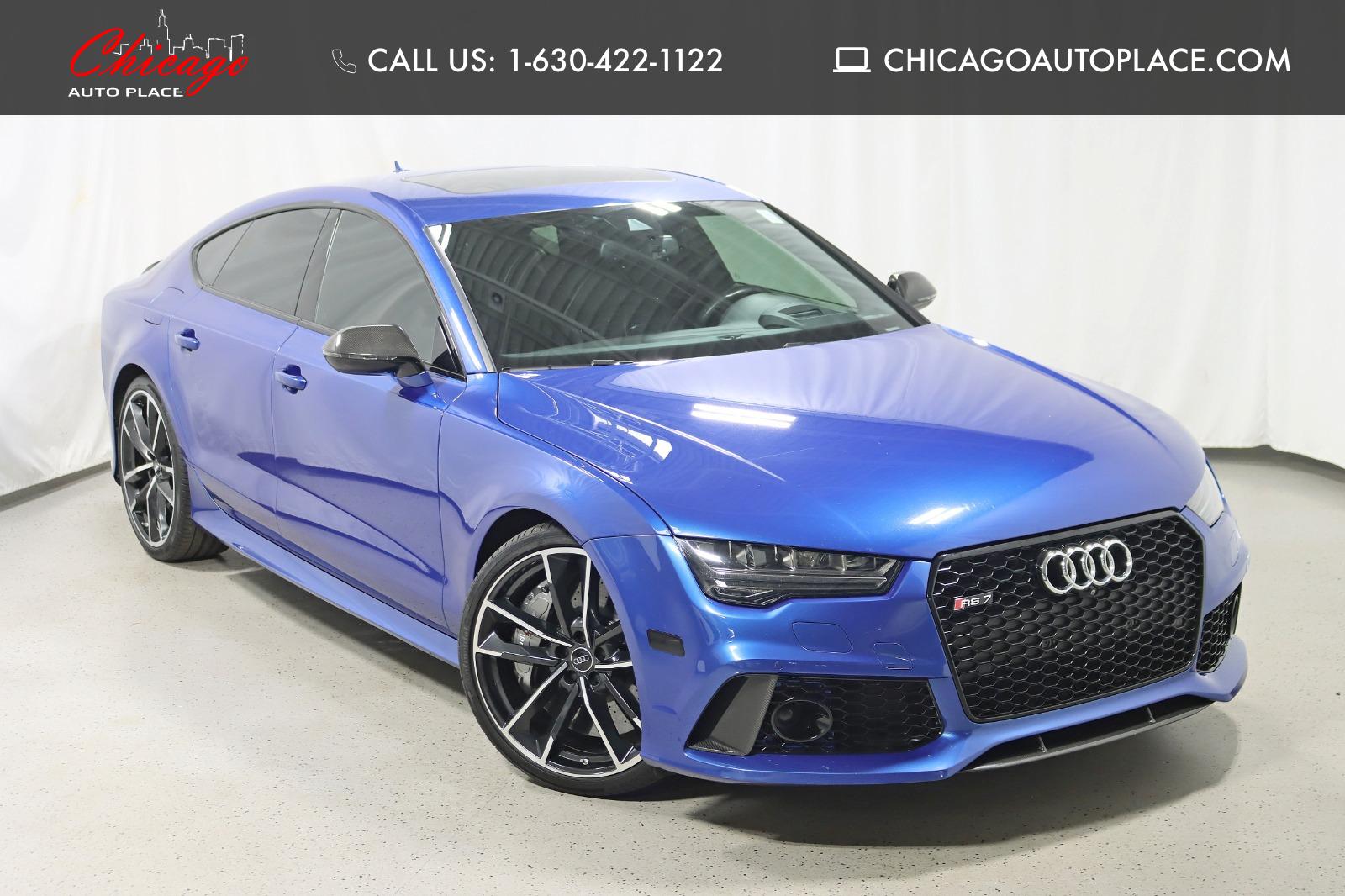 Sepang Blue Pearl Effect 2017 Audi RS 7 Sedan All-Wheel Drive 8-Speed Automatic