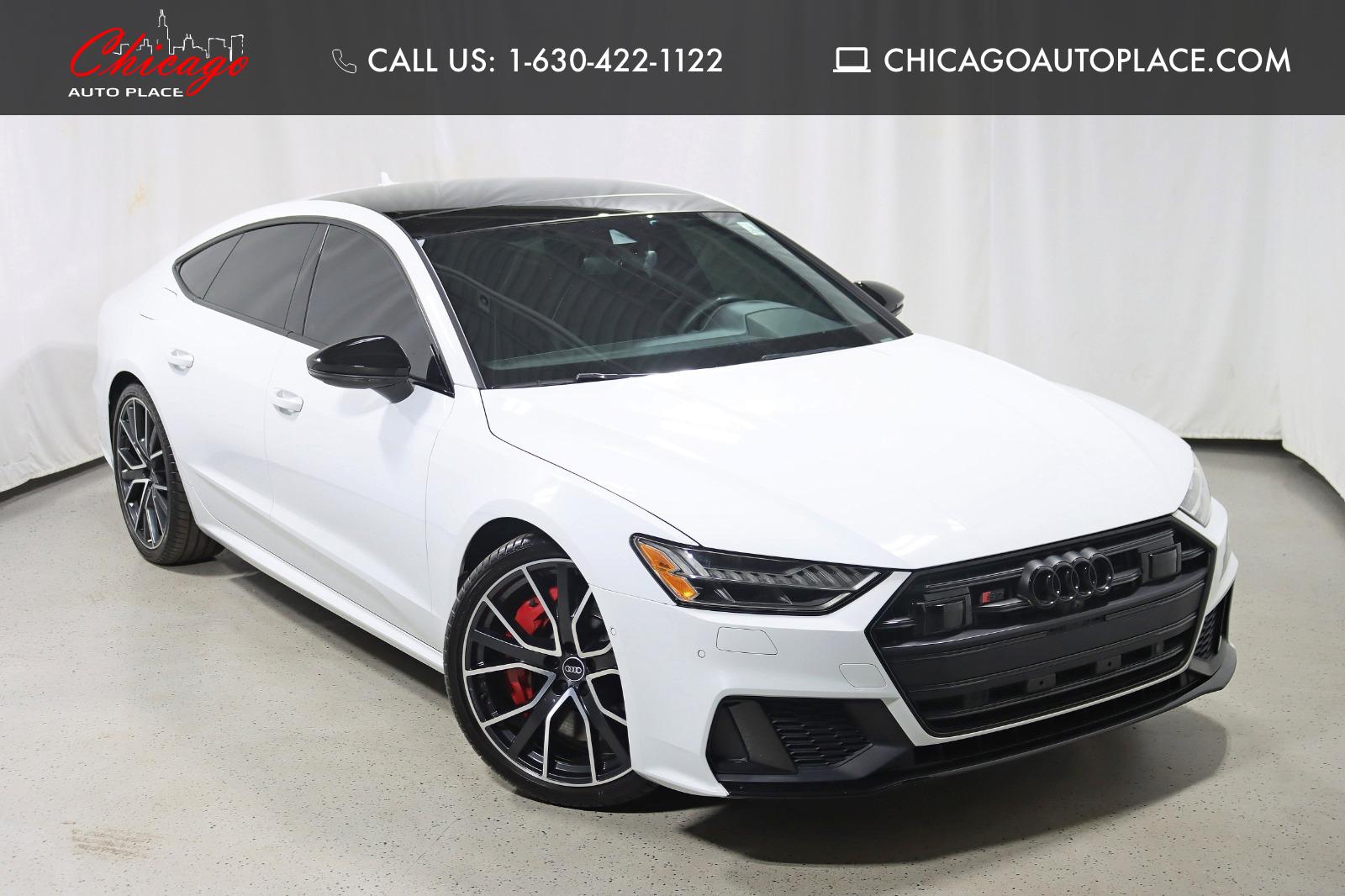 Glacier White Metallic 2021 Audi S7 Sedan All-Wheel Drive 8-Speed Automatic