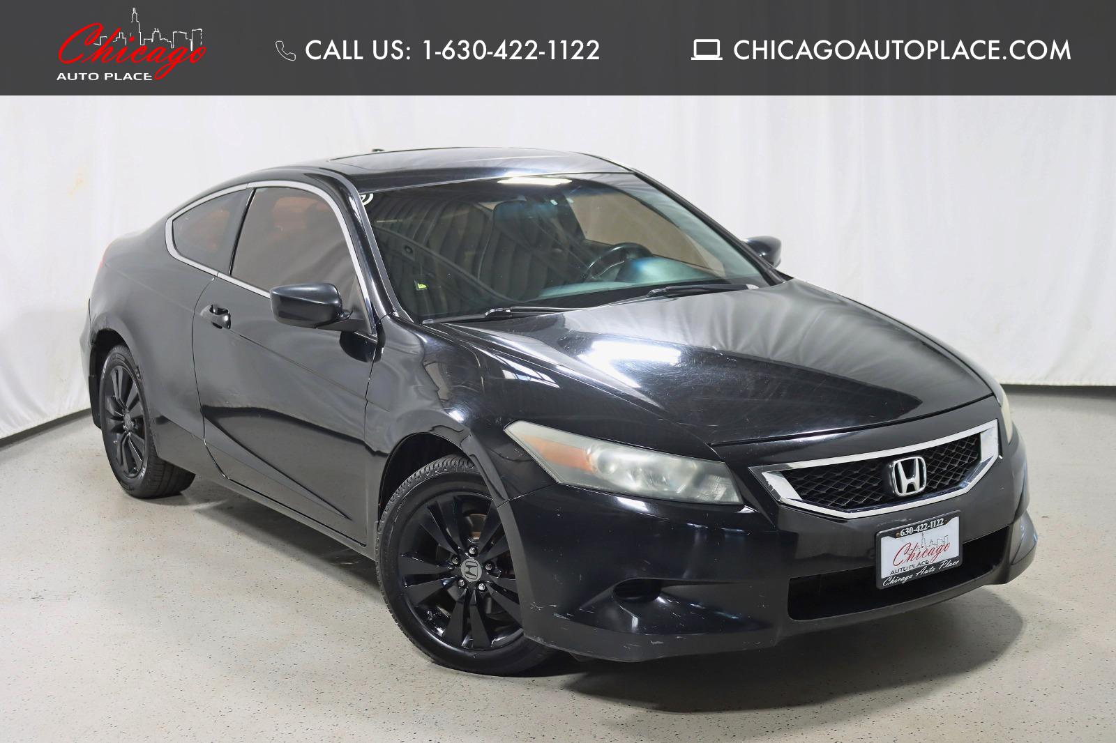 Crystal Black Pearl 2009 Honda Accord Coupe Coupe Front-Wheel Drive 5-Speed Automatic