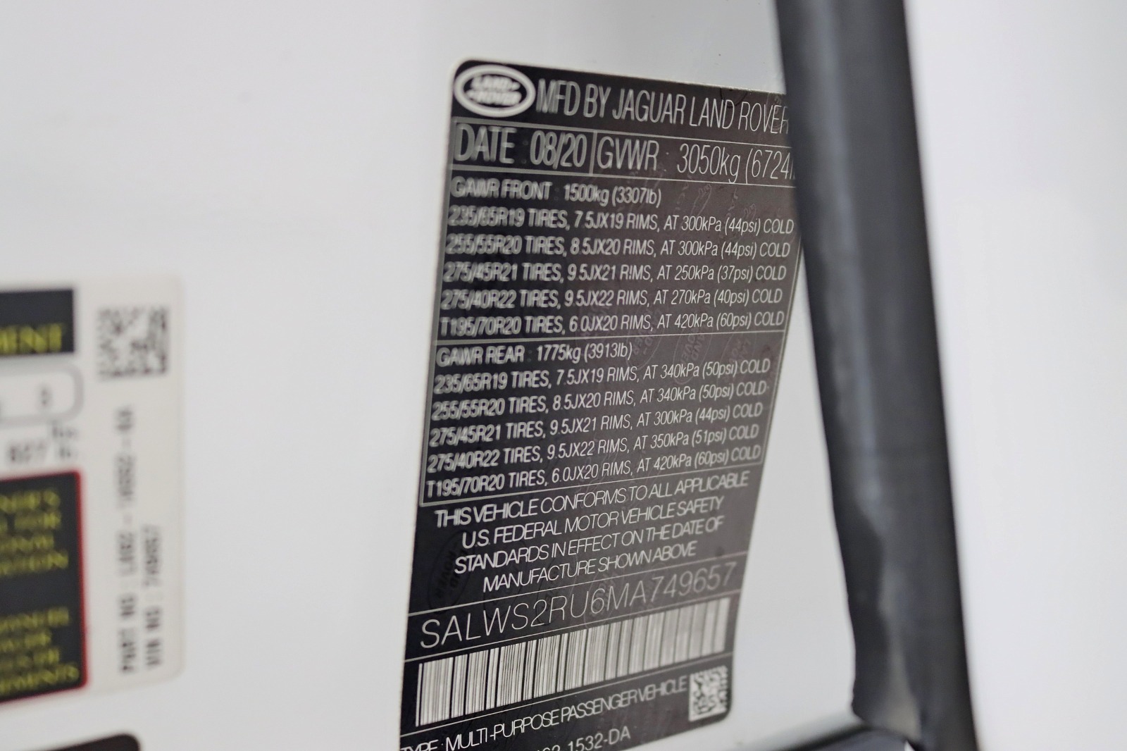 2021 LAND ROVER RANGE ROVER SPORT - Image 44