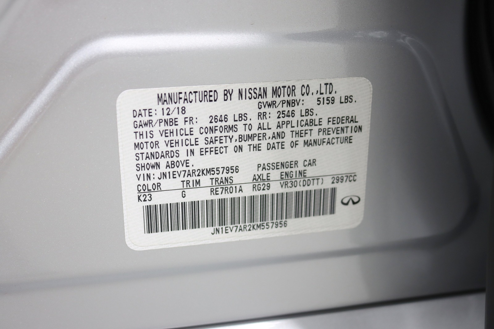 2019 INFINITI Q50 - Image 35