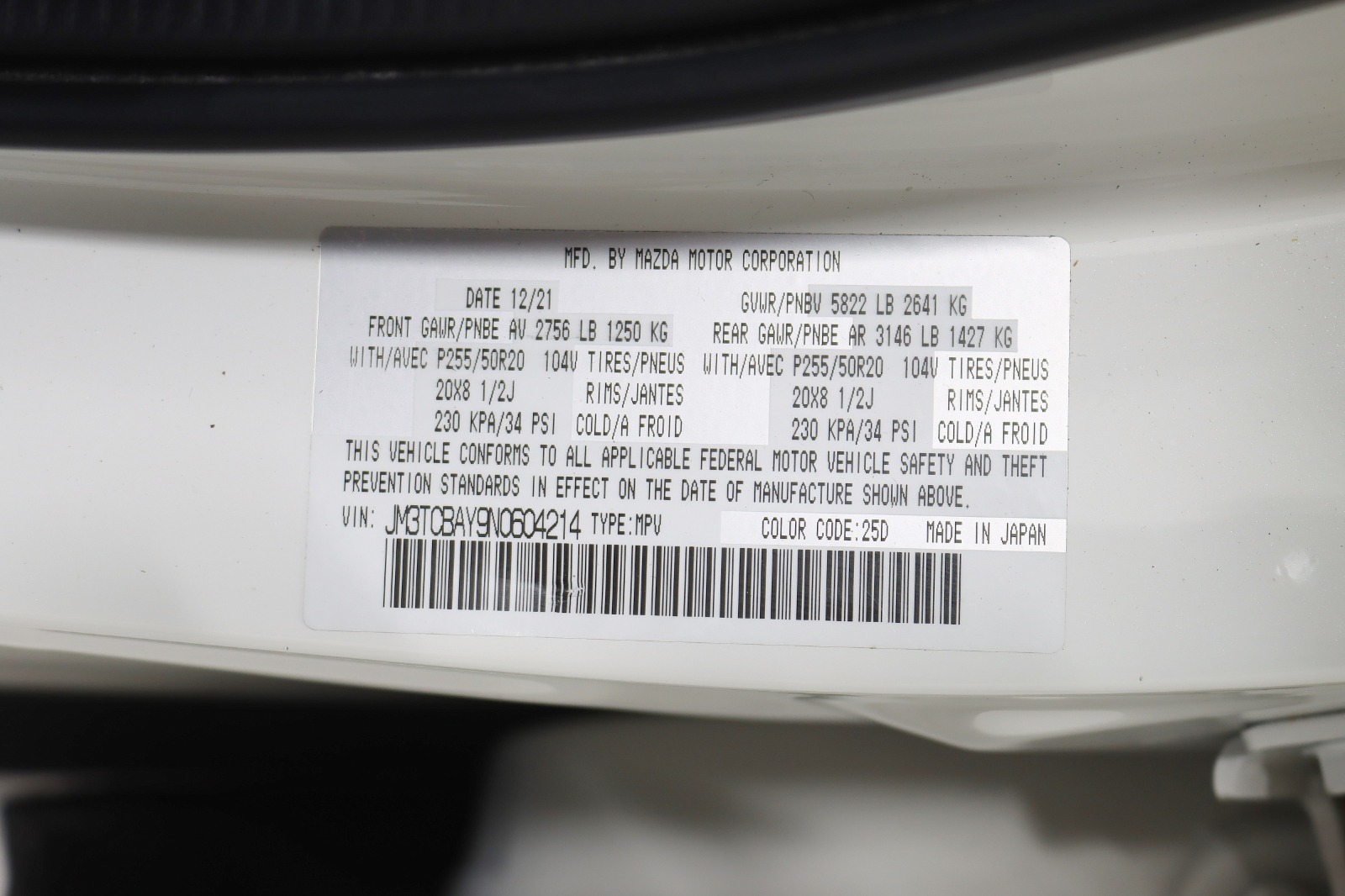 2022 MAZDA CX-9 - Image 43