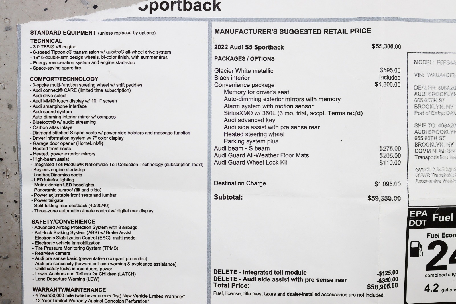 2022 AUDI S5 - Image 3