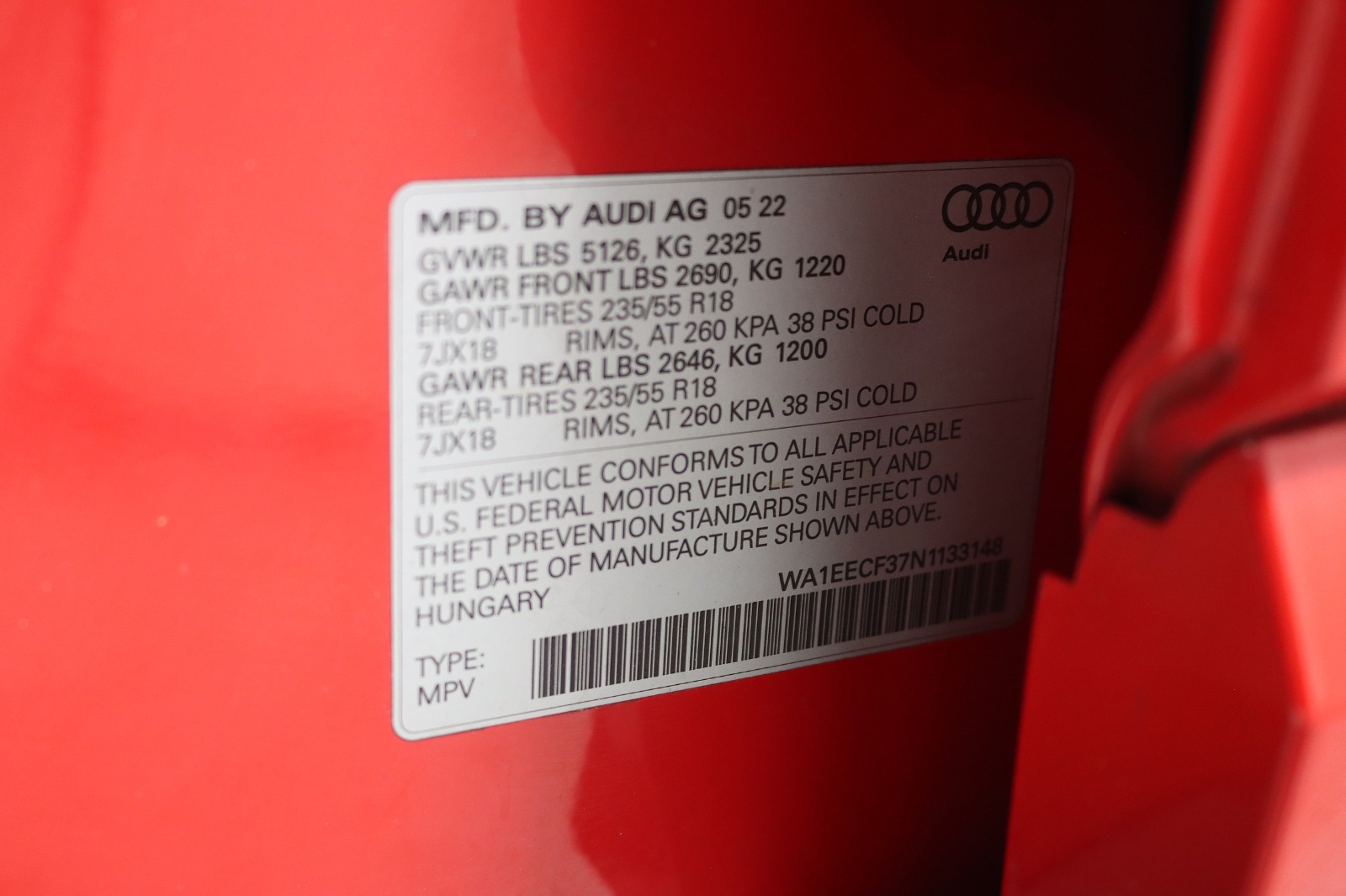 2022 AUDI Q3 - Image 42