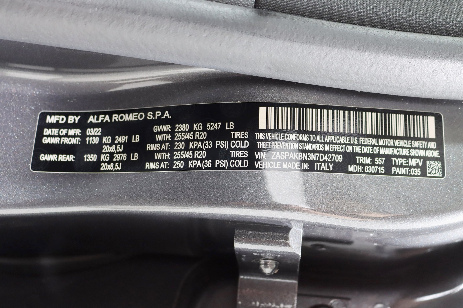 2022 ALFA ROMEO STELVIO - Image 40