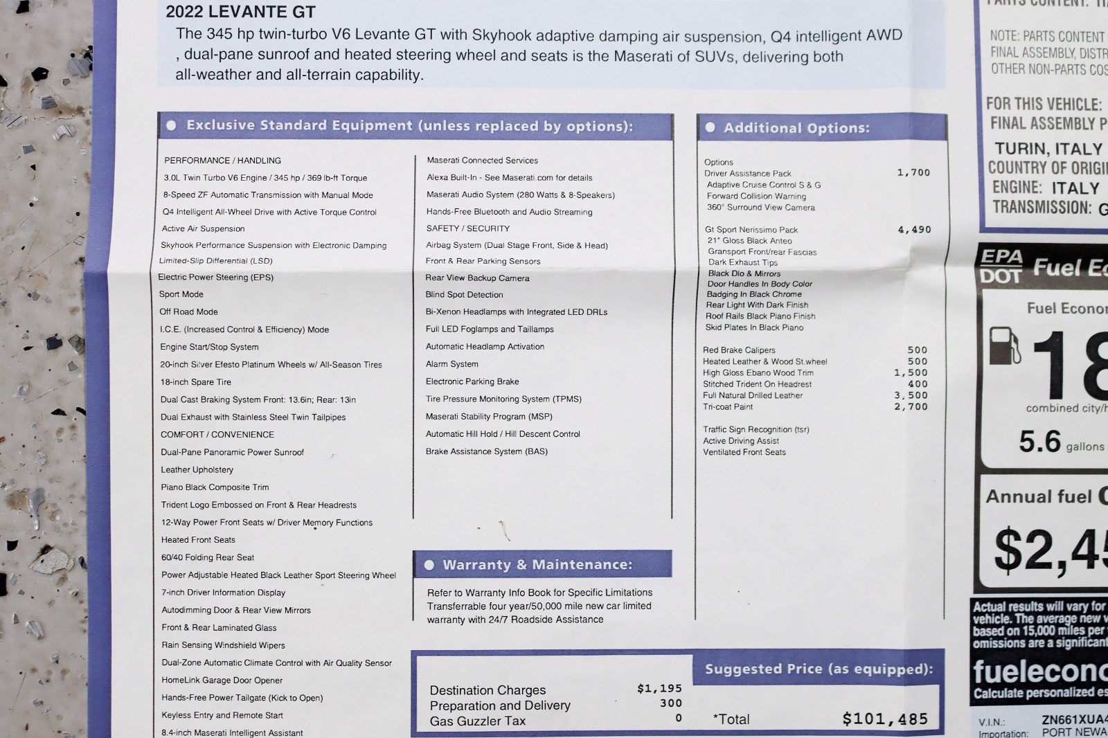 2022 MASERATI LEVANTE - Image 3