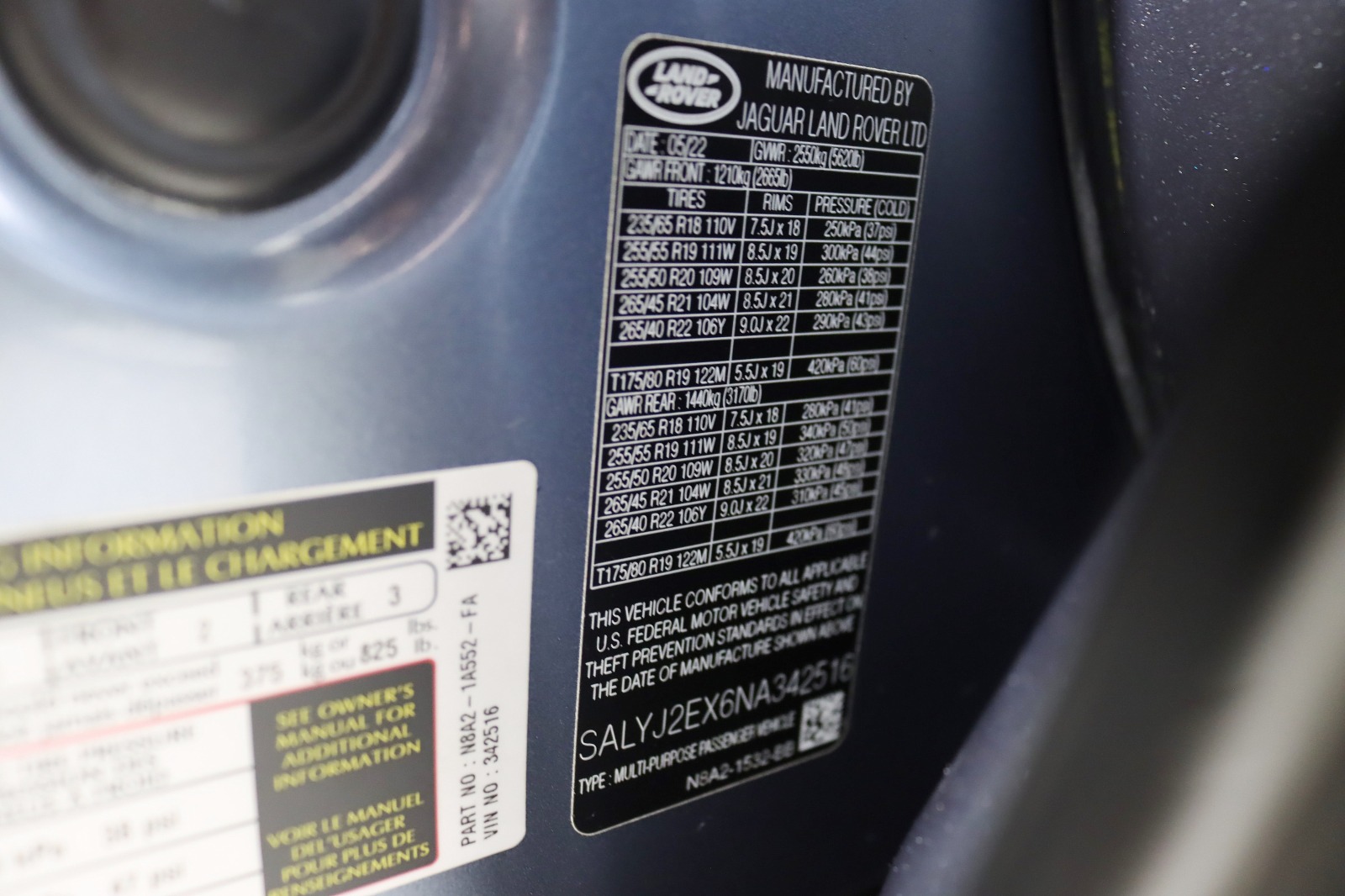 2022 LAND ROVER RANGE ROVER VELAR - Image 39