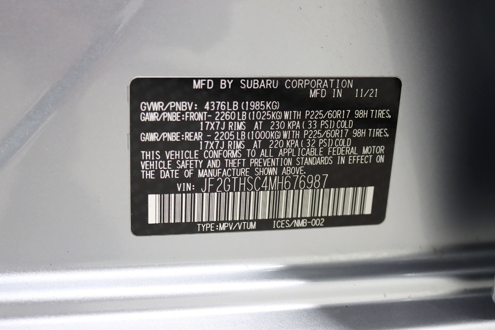 2021 SUBARU CROSSTREK - Image 38