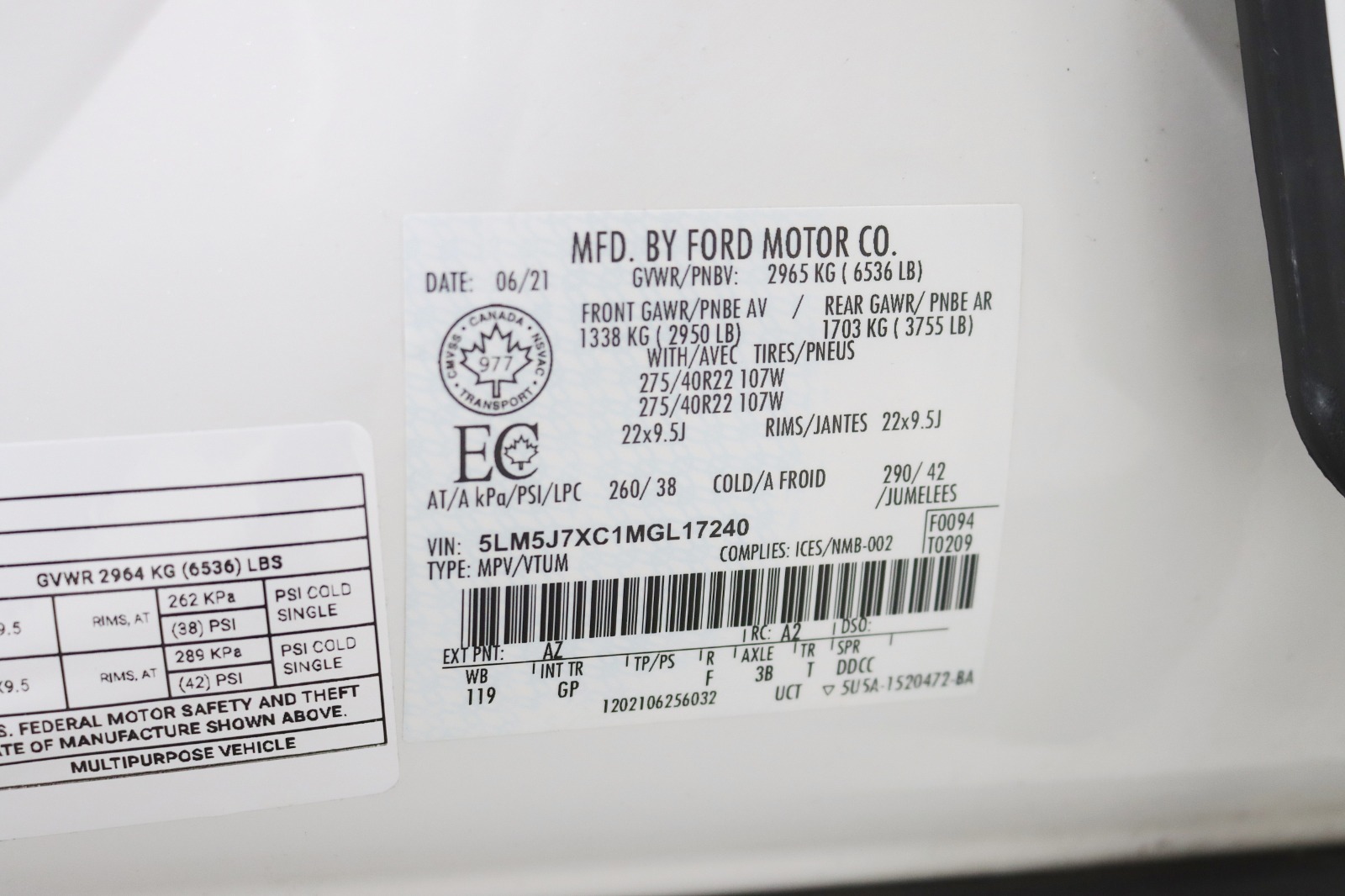 2021 LINCOLN AVIATOR - Image 43