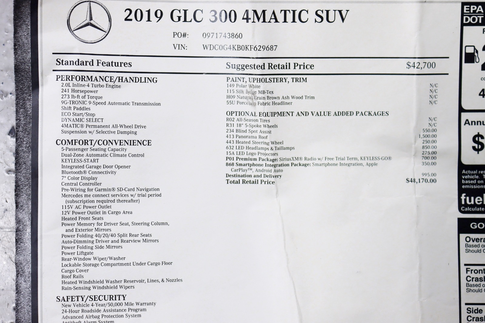 2019 MERCEDES-BENZ GLC-CLASS - Image 3
