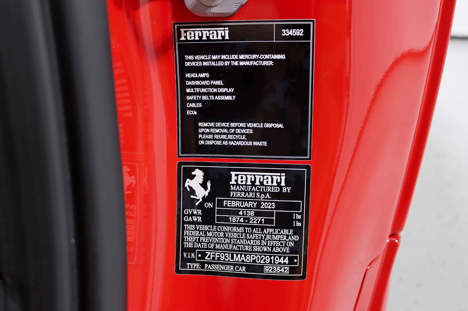 2023 FERRARI F8 - Image 59