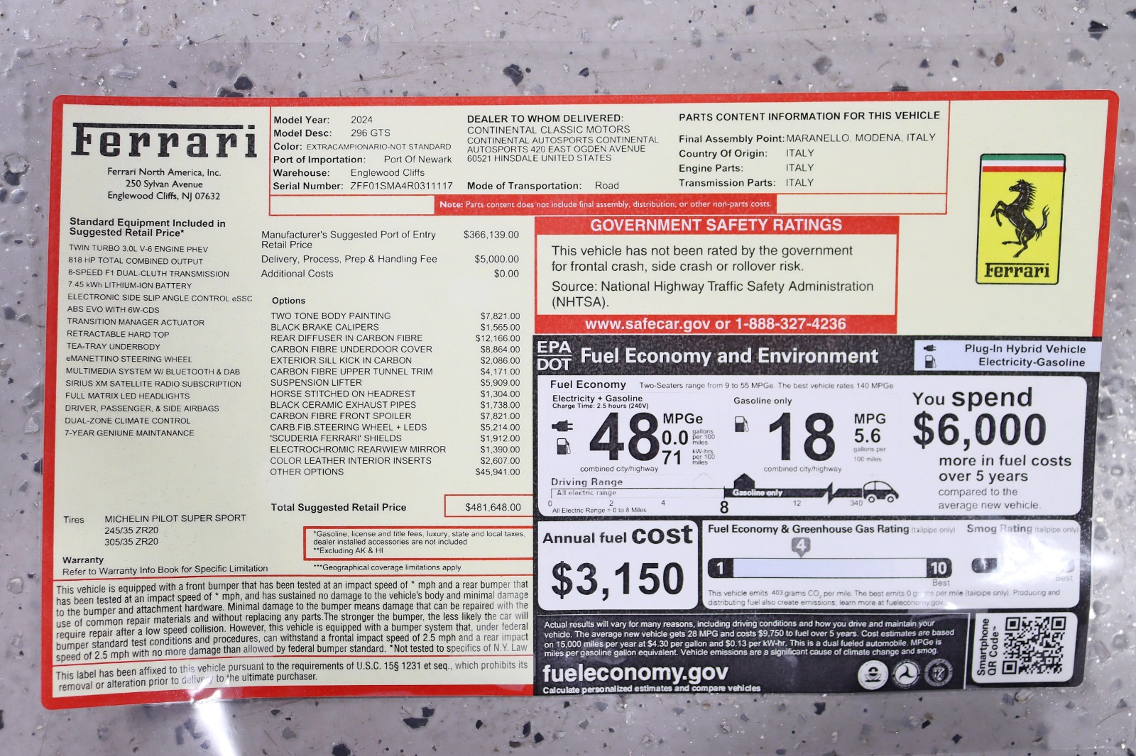 2024 FERRARI 296 - Image 50